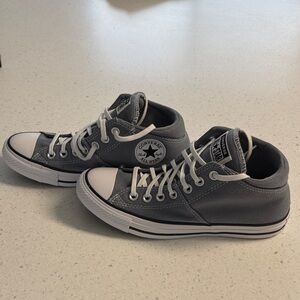 Converse Charcoal Mid-Top Sneakers 8.5 NEW
